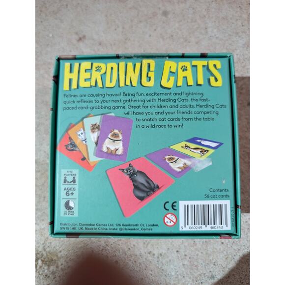 Herding Cats Card Game Clarendon Games 100 Meow An Hour Fun Family - Picture 2 of 3